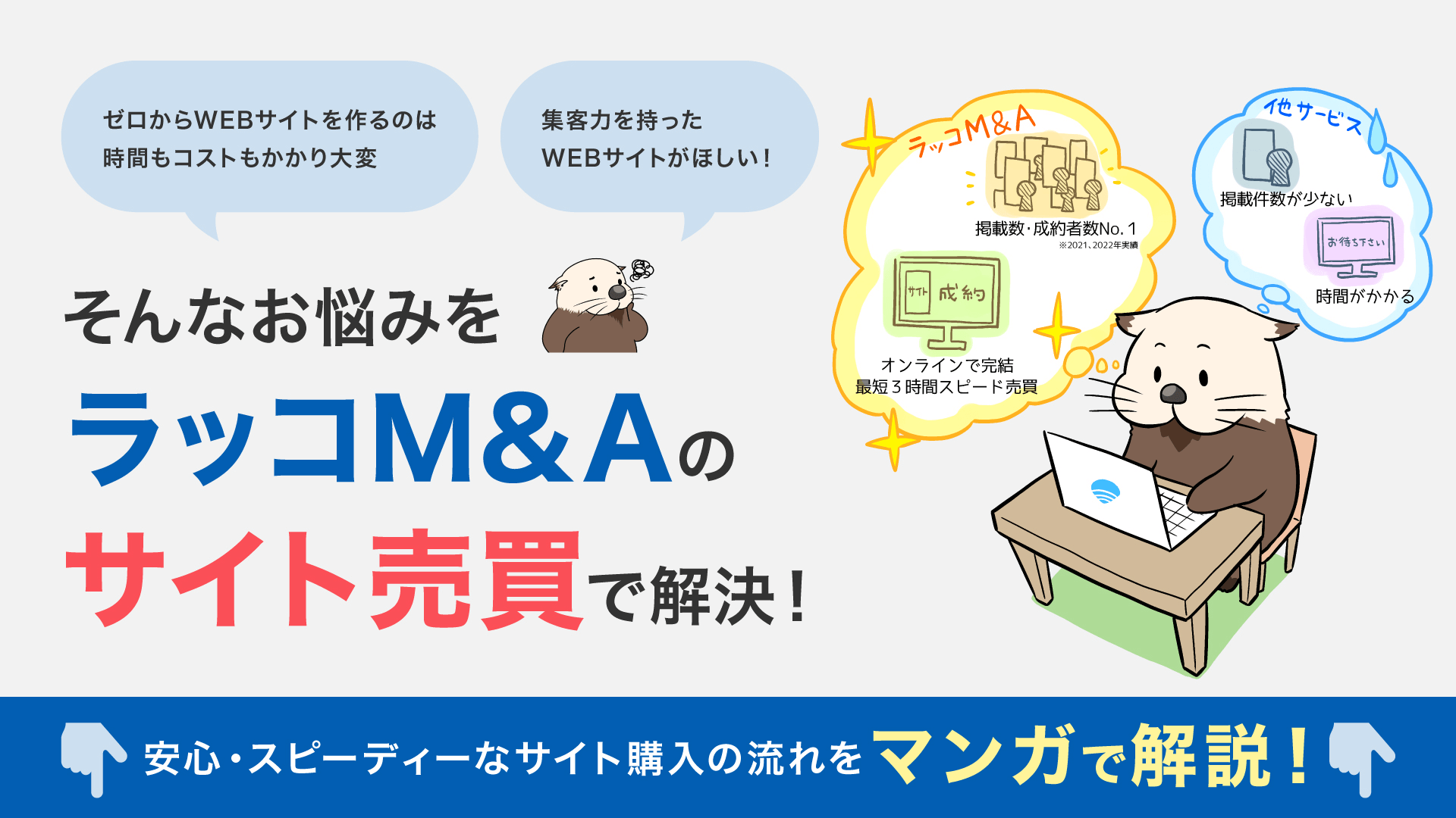 マンガでわかるラッコM&A（買主様向け） | ラッコ大福帳