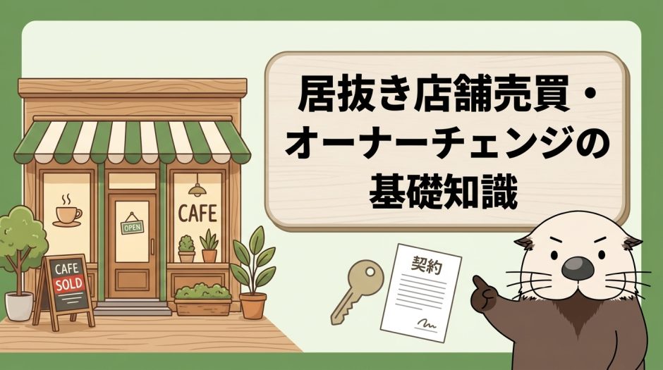 居抜き店舗の売買・オーナーチェンジとは？メリットと相場・流れ