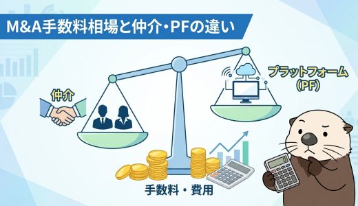 M&A・事業譲渡の手数料相場は？仲介とプラットフォームの違い