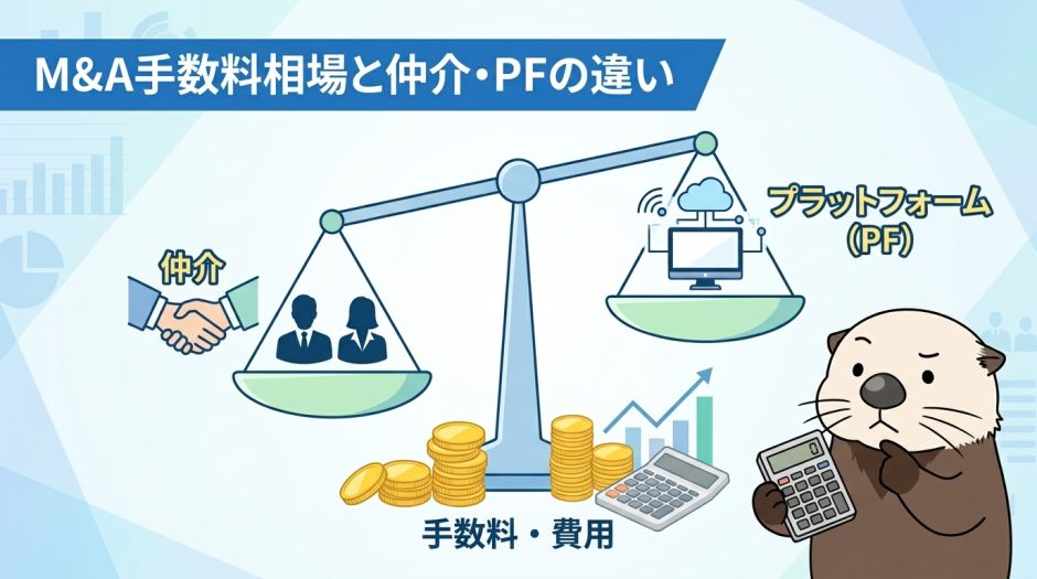 M&A・事業譲渡の手数料相場は？仲介とプラットフォームの違い