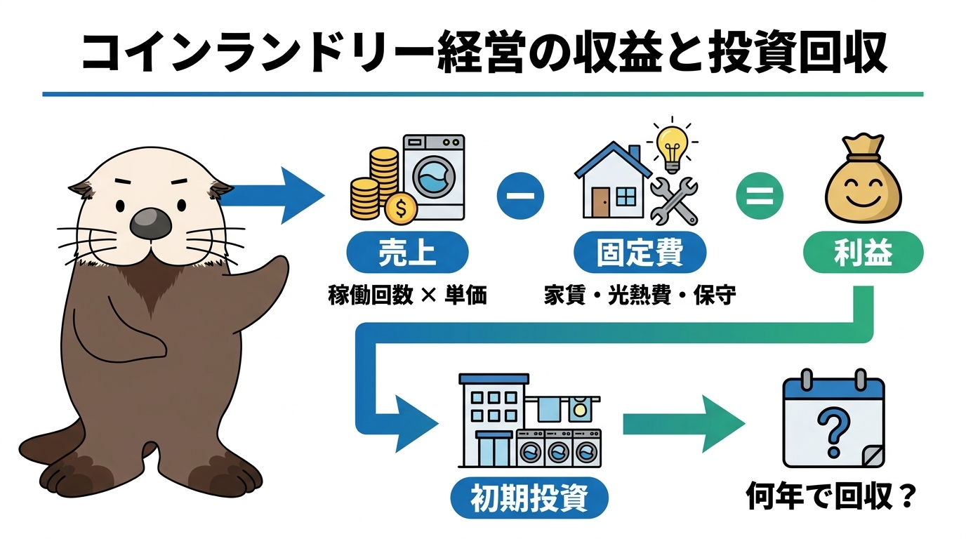 コインランドリー経営の収益の考え方