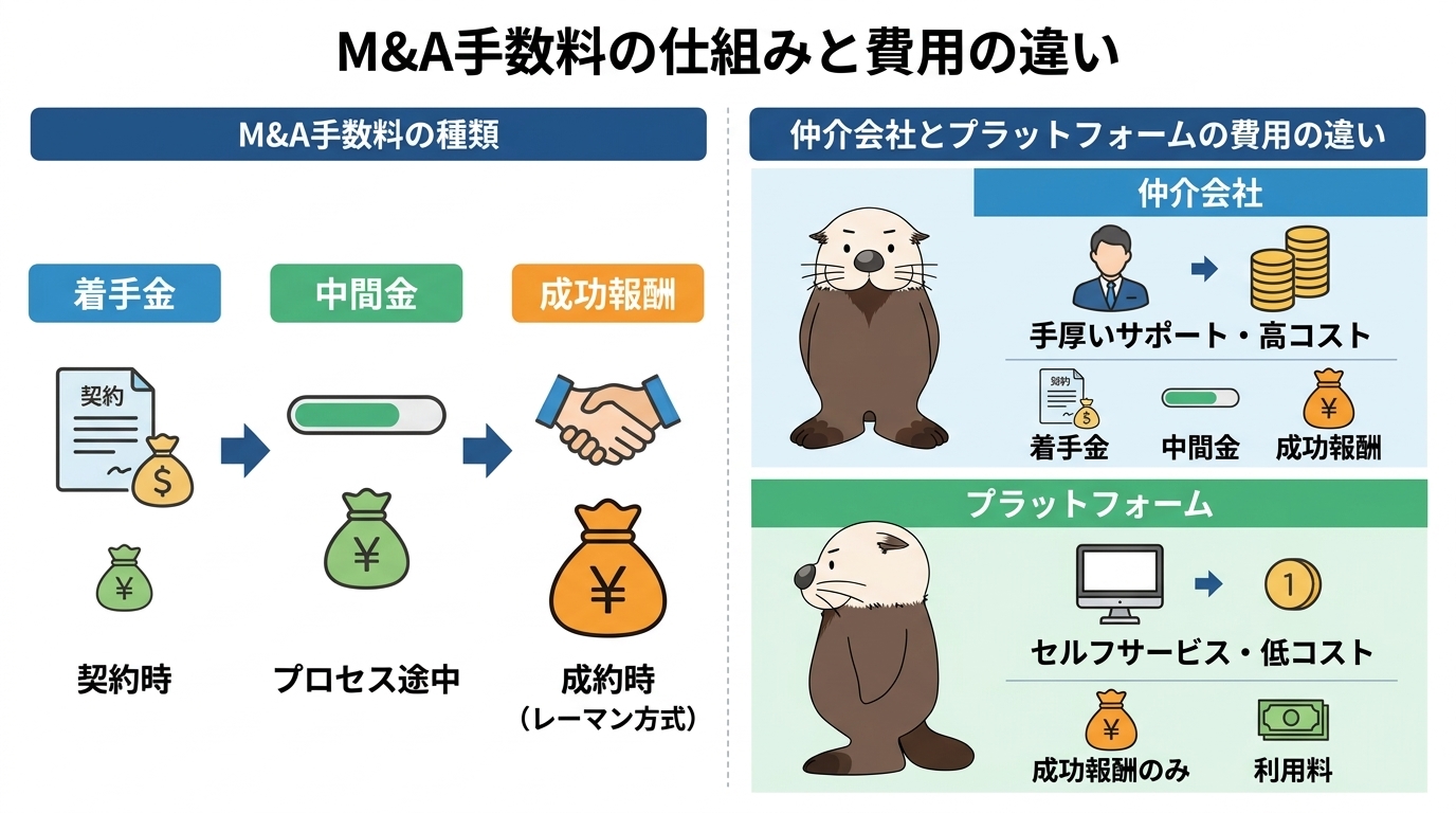 M&A手数料の種類