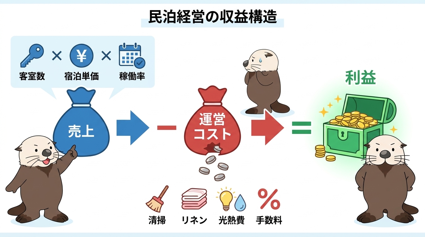 民泊経営の収益構造