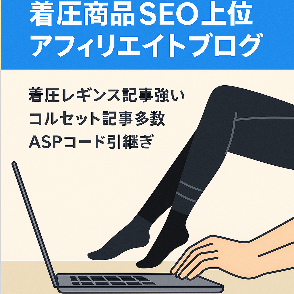 【検索結果1位表示実績多数有】着圧商品メインのアフィリエイトブログ