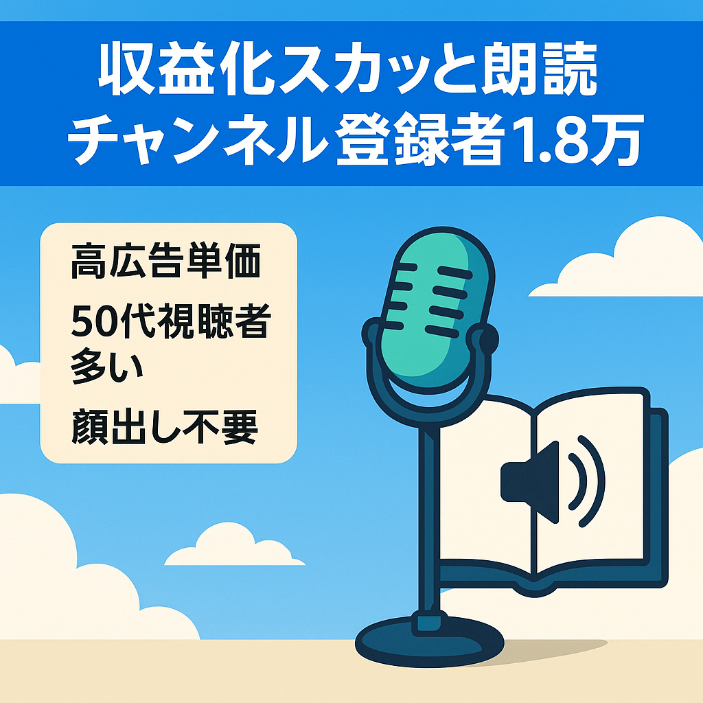 【収益化済・登録者1.8万人越え】スカッとする話朗読のチャンネル