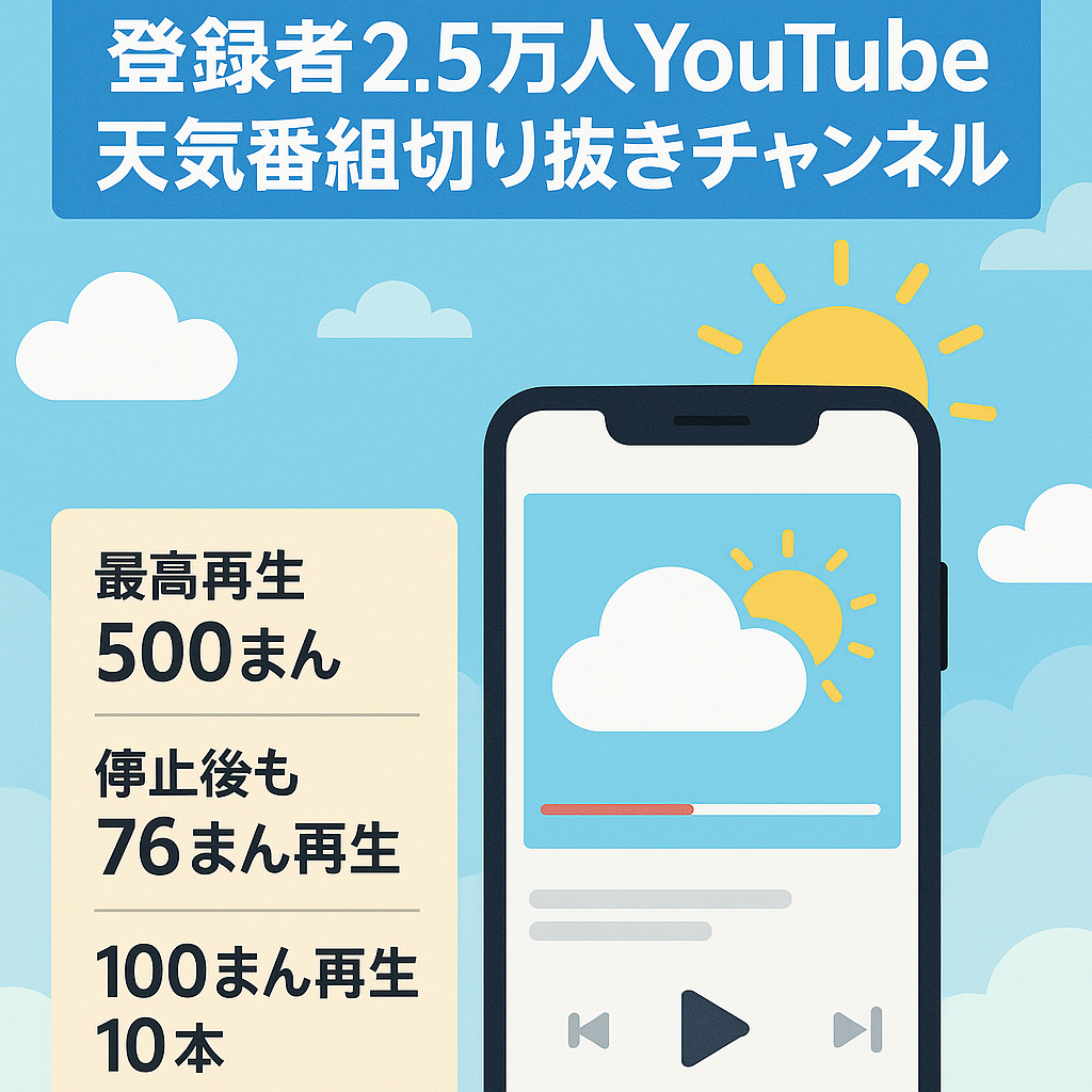 【訳あり】登録者数25000人！某お天気番組切り抜き【最高500万再生】