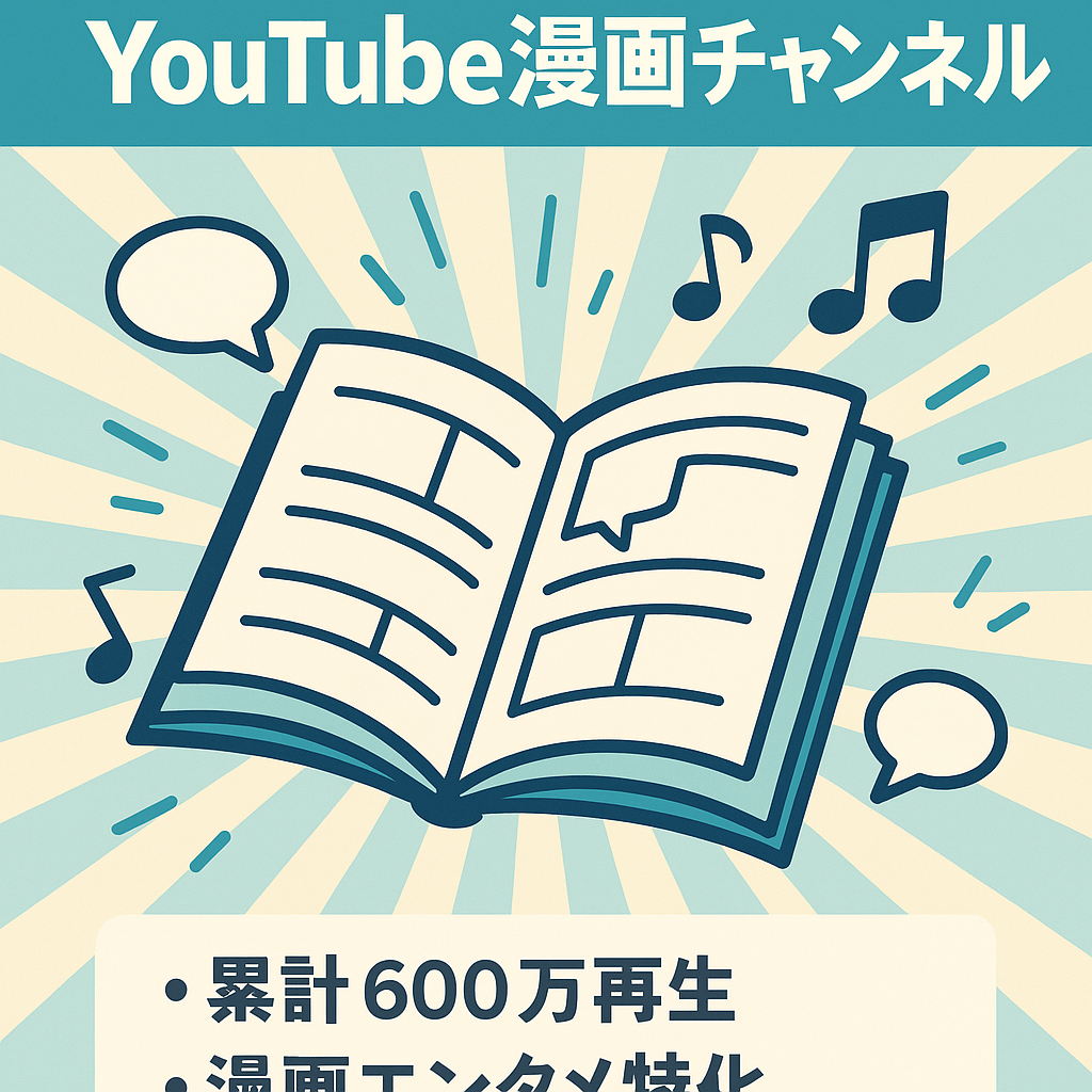 【総再生600万回】YouTube漫画チャンネル