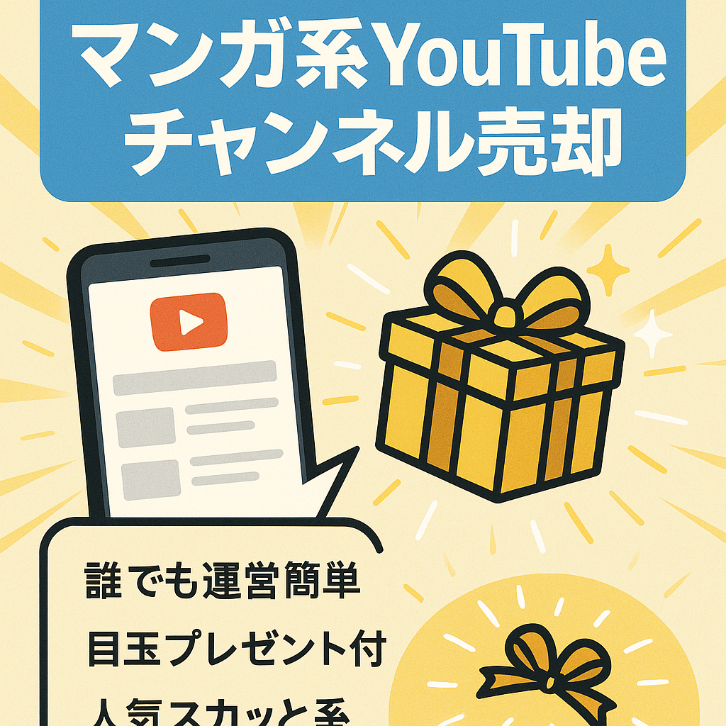 【目玉プレゼントあり】マンガ系youtubeチャンネル！