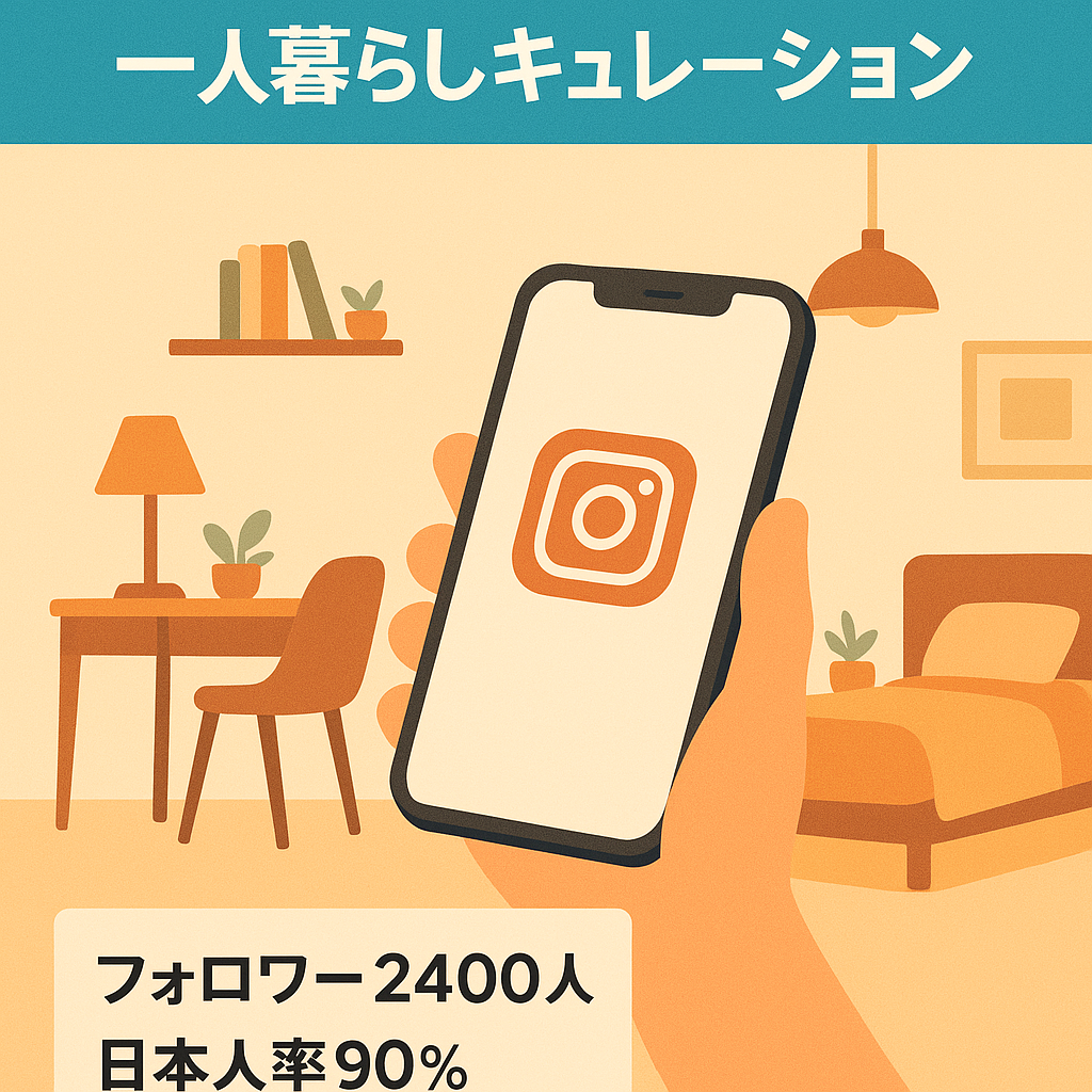 Instagram 【一人暮らしキュレーションアカウント】フォロワー2400人!