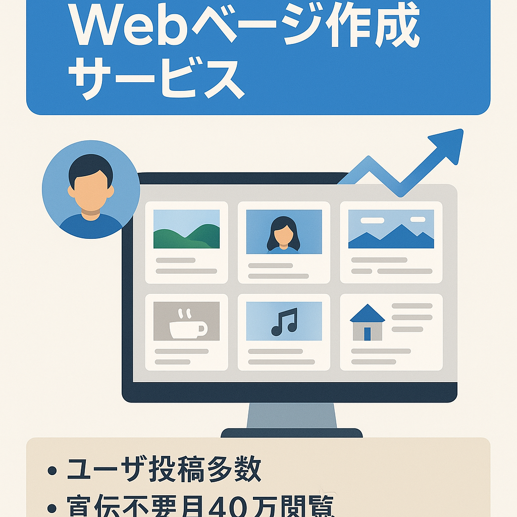 【Webサービス】個人向けWebページ作成サービス