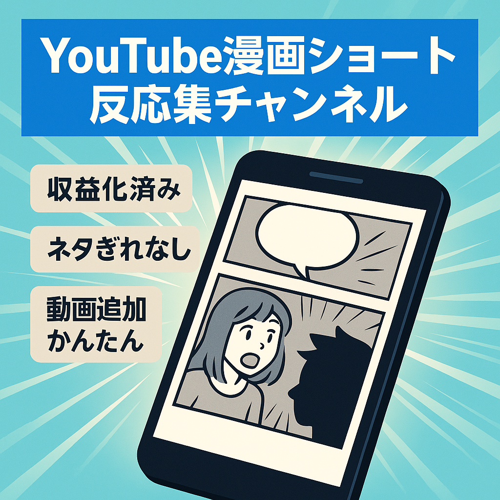 【属人性なし/最高収益5万円超え】YouTube大人気漫画ショート反応集【チャンネル値下げ交渉大歓迎】