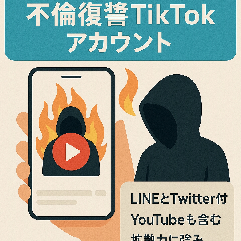 総フォロワー3万人以上！　話題のTikTok不倫復讐アカウント（LINE公式アカウント・Twitter・Youtube込み）