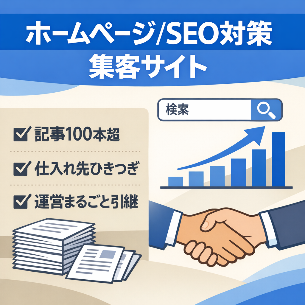 ホームページ関連、SEO対策関連キーワードで売り上げのあるサイト