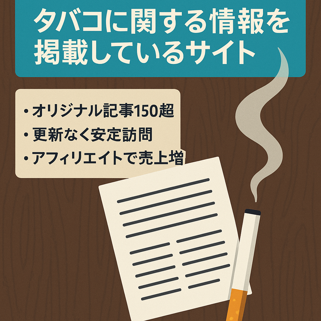 タバコに関する情報を掲載しているサイト