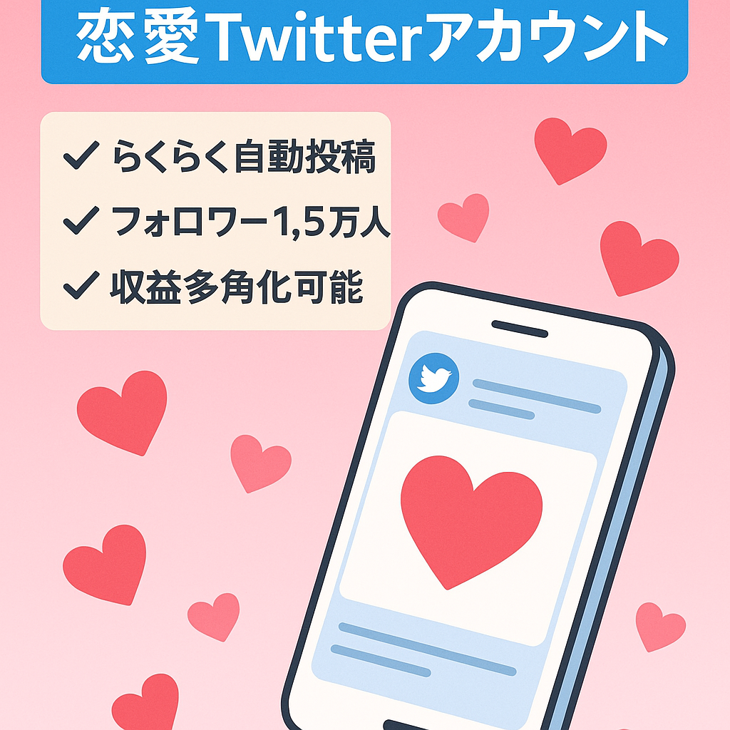 【フォロワー1.5万人】恋愛Twitterアカウント