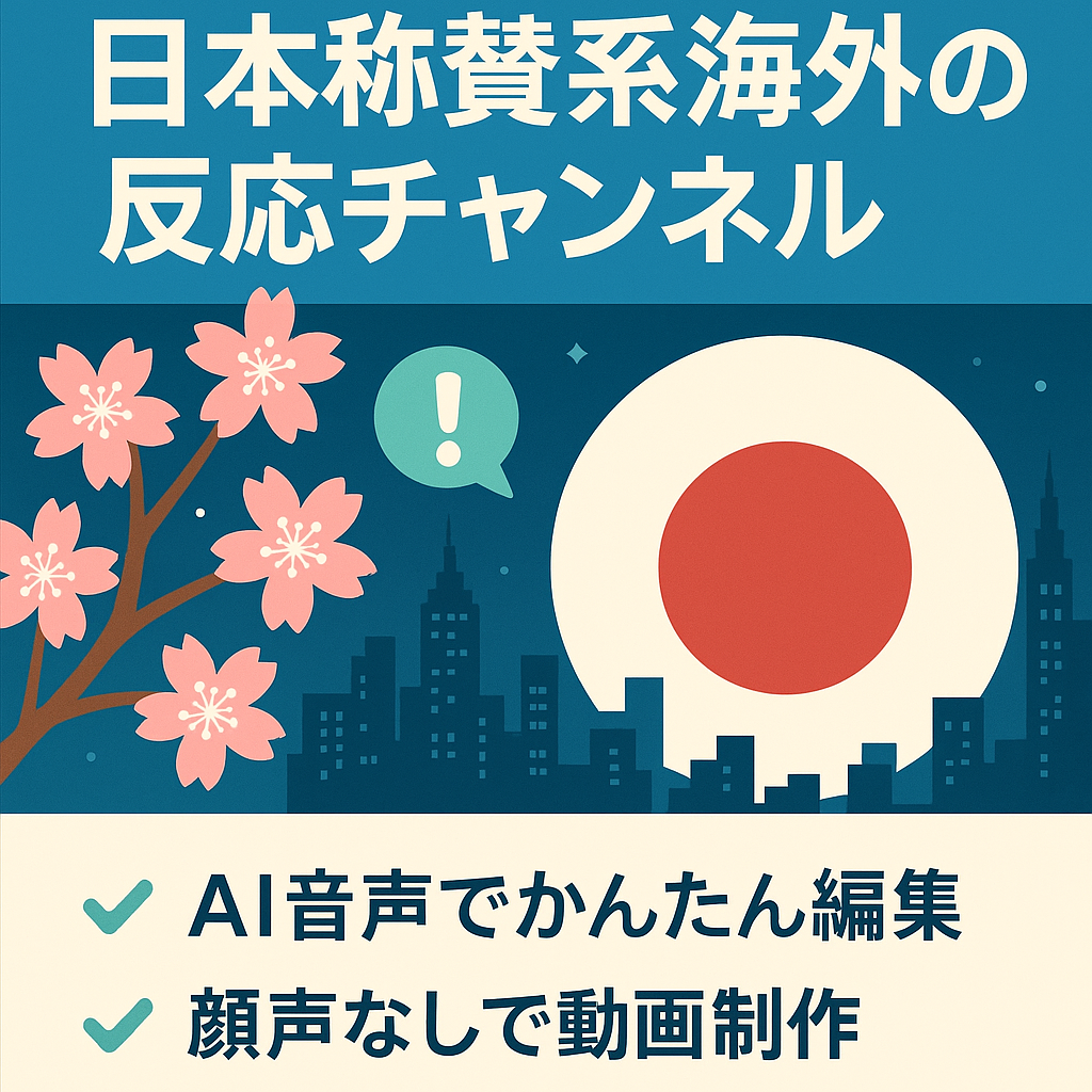 【登録者1,700人以上】日本称賛系・海外の反応チャンネル【フル外注可能・非属人】