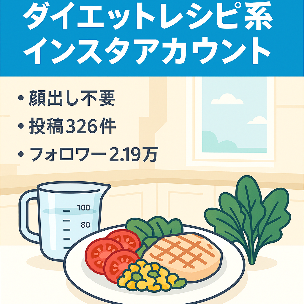 【フォロワー21900人超え！】ダイエットレシピ系instagramアカウント