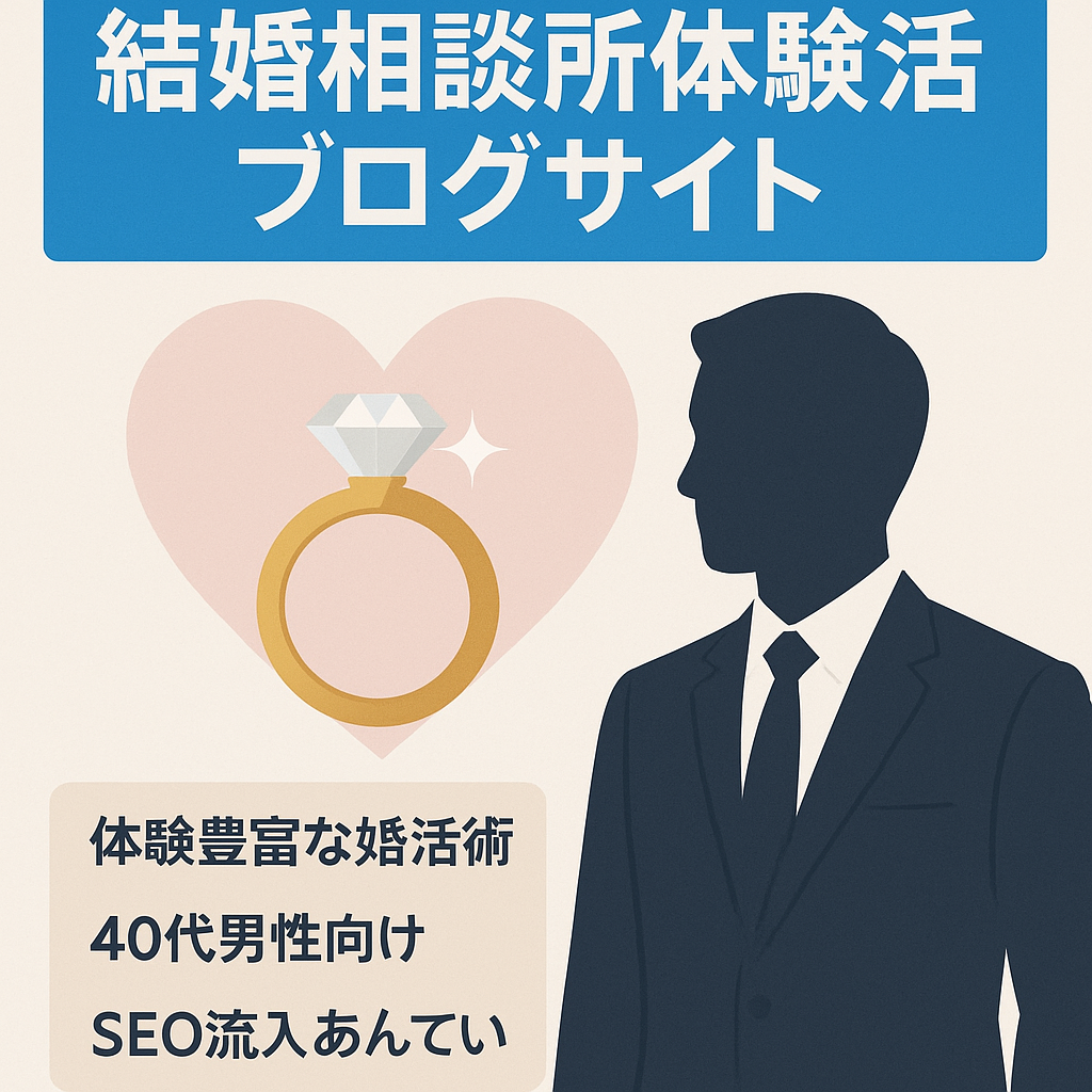 結婚相談所を実際に利用して活動した婚活ブログ、実体験のオリジナル記事と婚活ノウハウを掲載したサイト