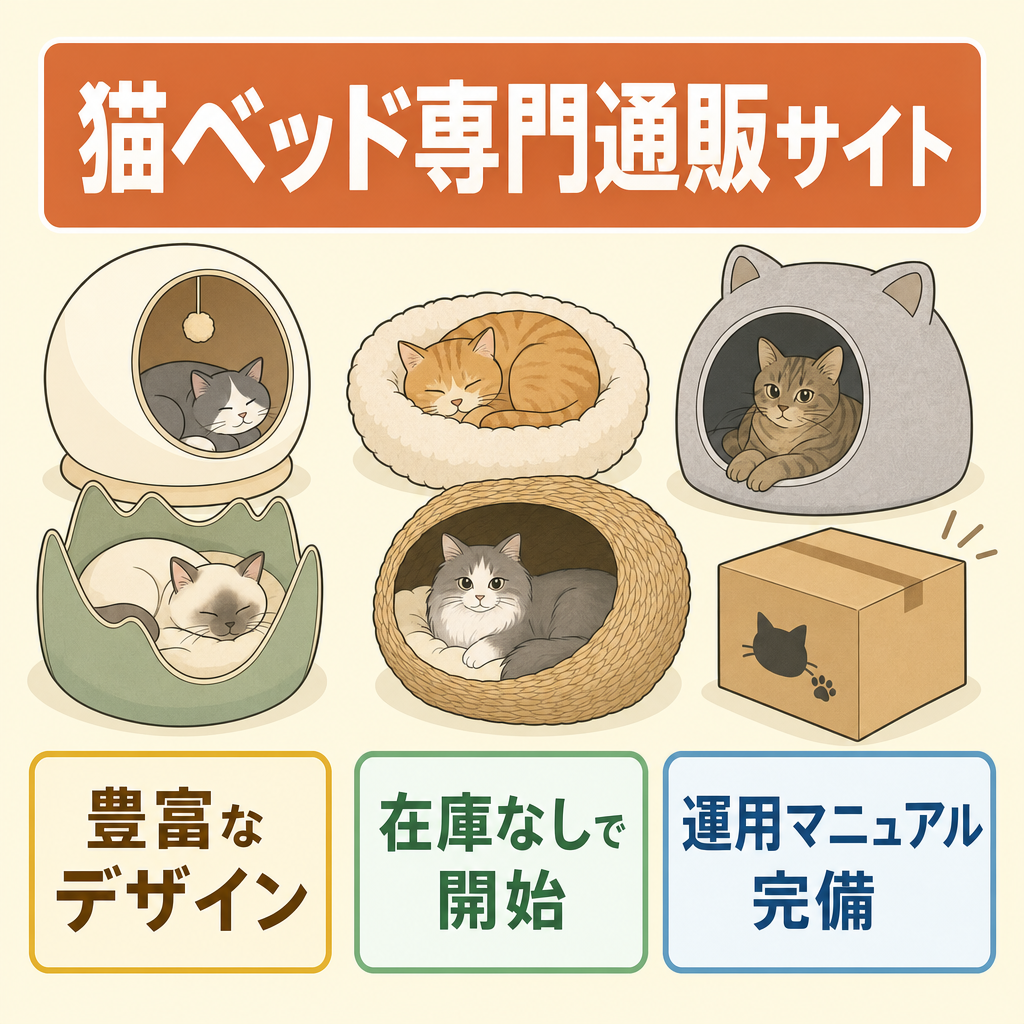 選べるデザインが充実している猫ベッド専門通販サイト