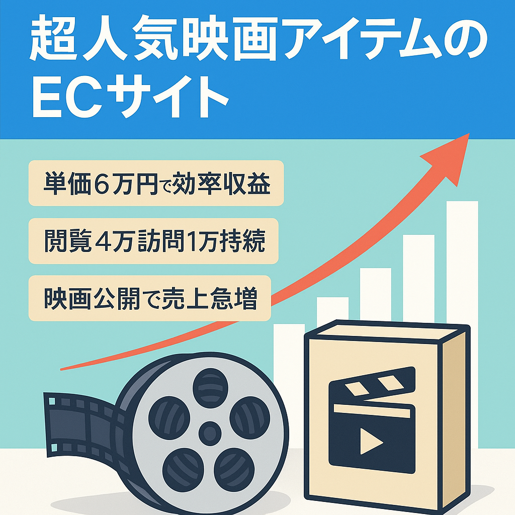 11年運営！累計3億円売上の超人気映画アイテムのECサイト