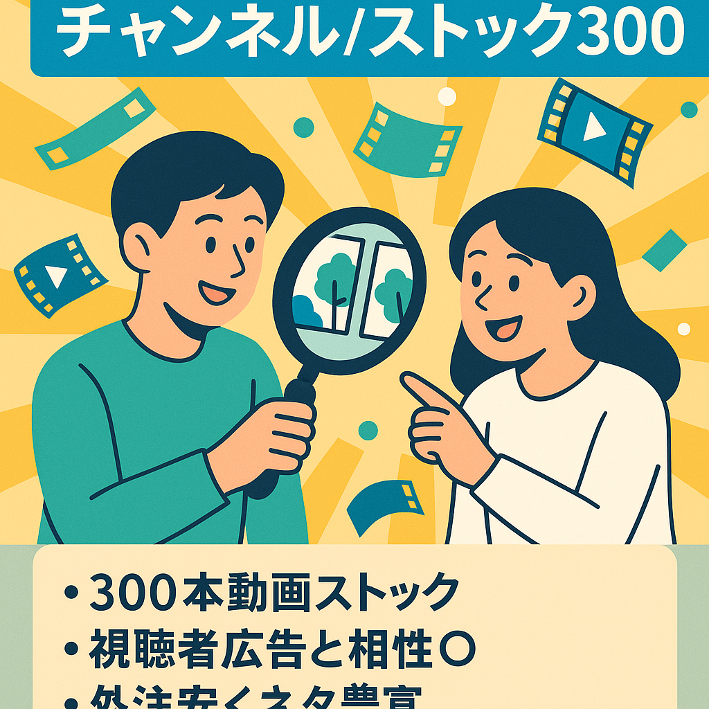 ネタの尽きない半属人で運営できる間違い探しチャンネル【動画のストック多数】