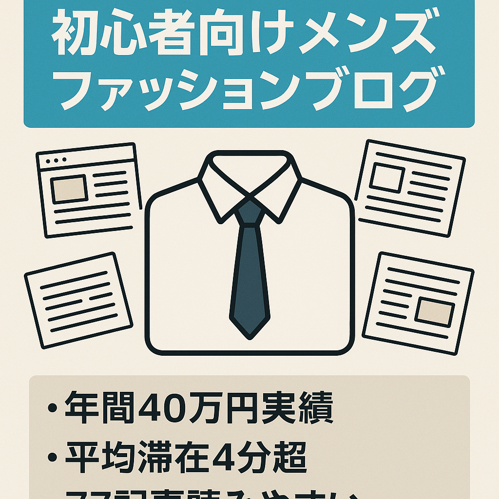 【初心者向けメンズファッションブログ】77記事で月平均31215円。年間40万円ぐらい（2020、2021の実績）マネタイズ次第でまだ伸びる