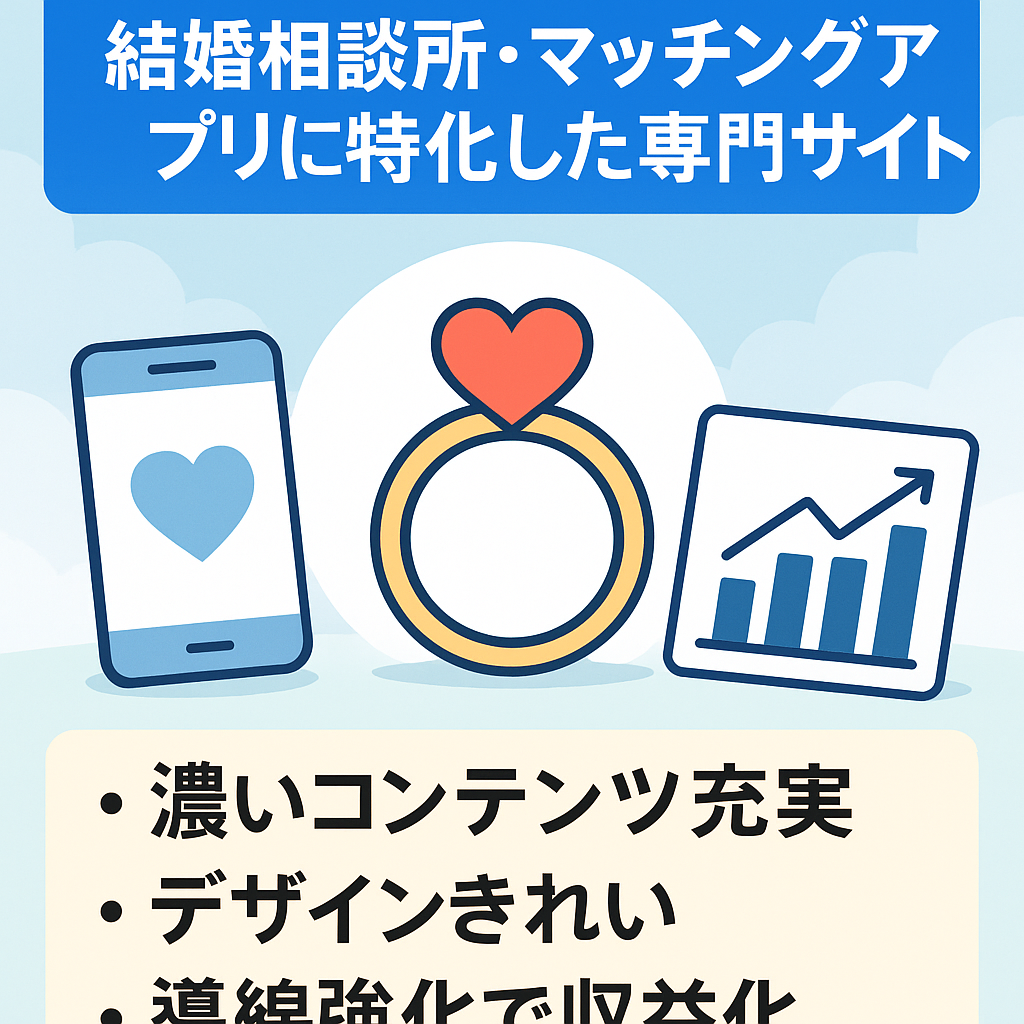 【DR31】結婚相談所・マッチングアプリに特化した専門サイト