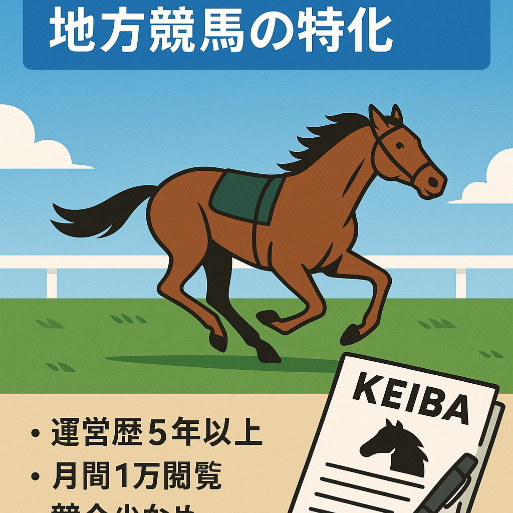 【超希少、ブルーオーシャン 】地方競馬の特化サイト