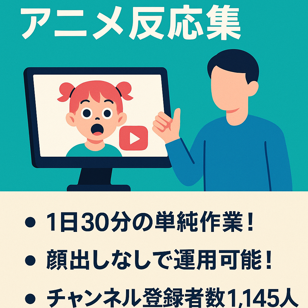 【チャンネル登録者1,106名】アニメ反応集！【顔出し不要/属人性なし】※収益化していないアカウントです。