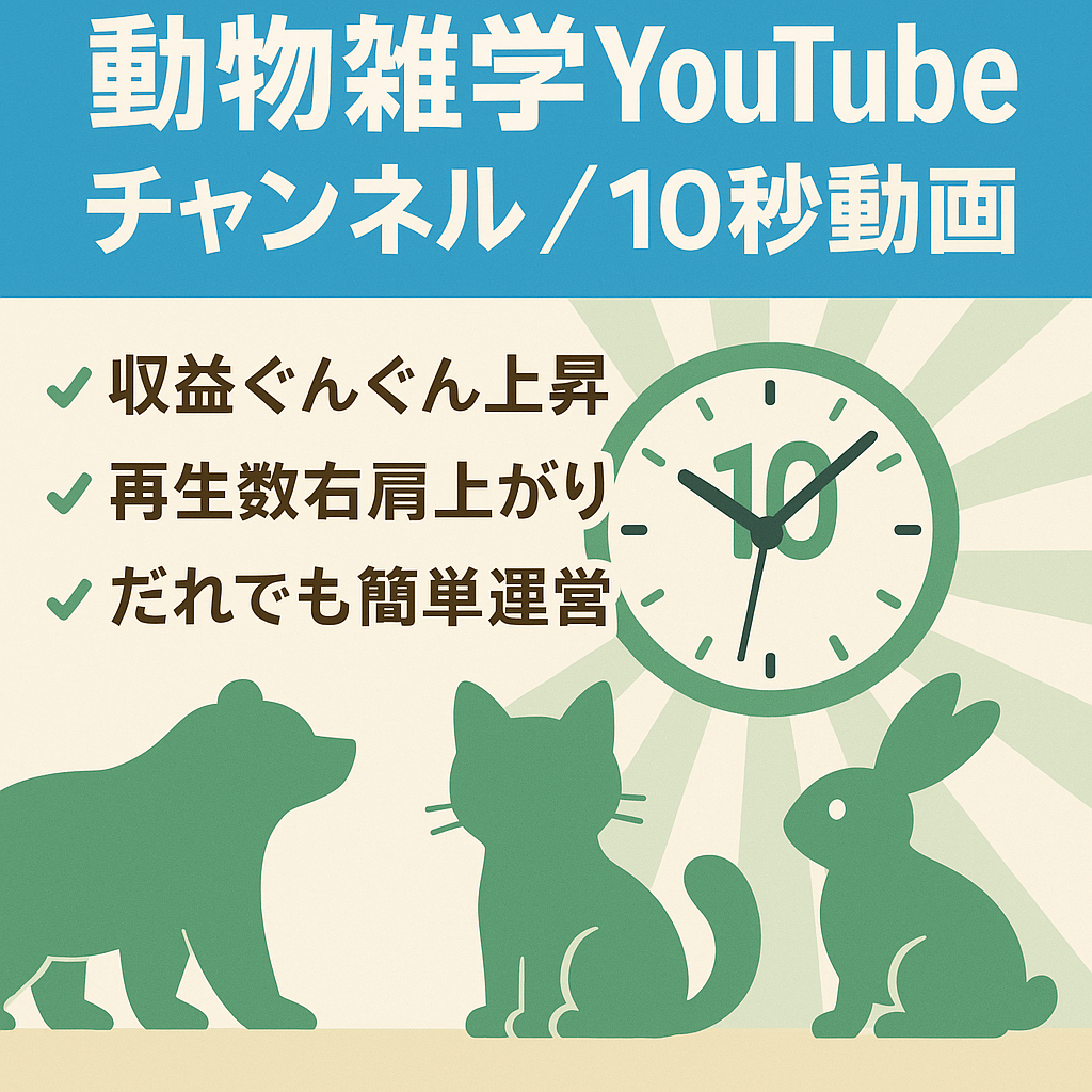 動物の雑学YouTubeチャンネル/主に10秒のショート動画