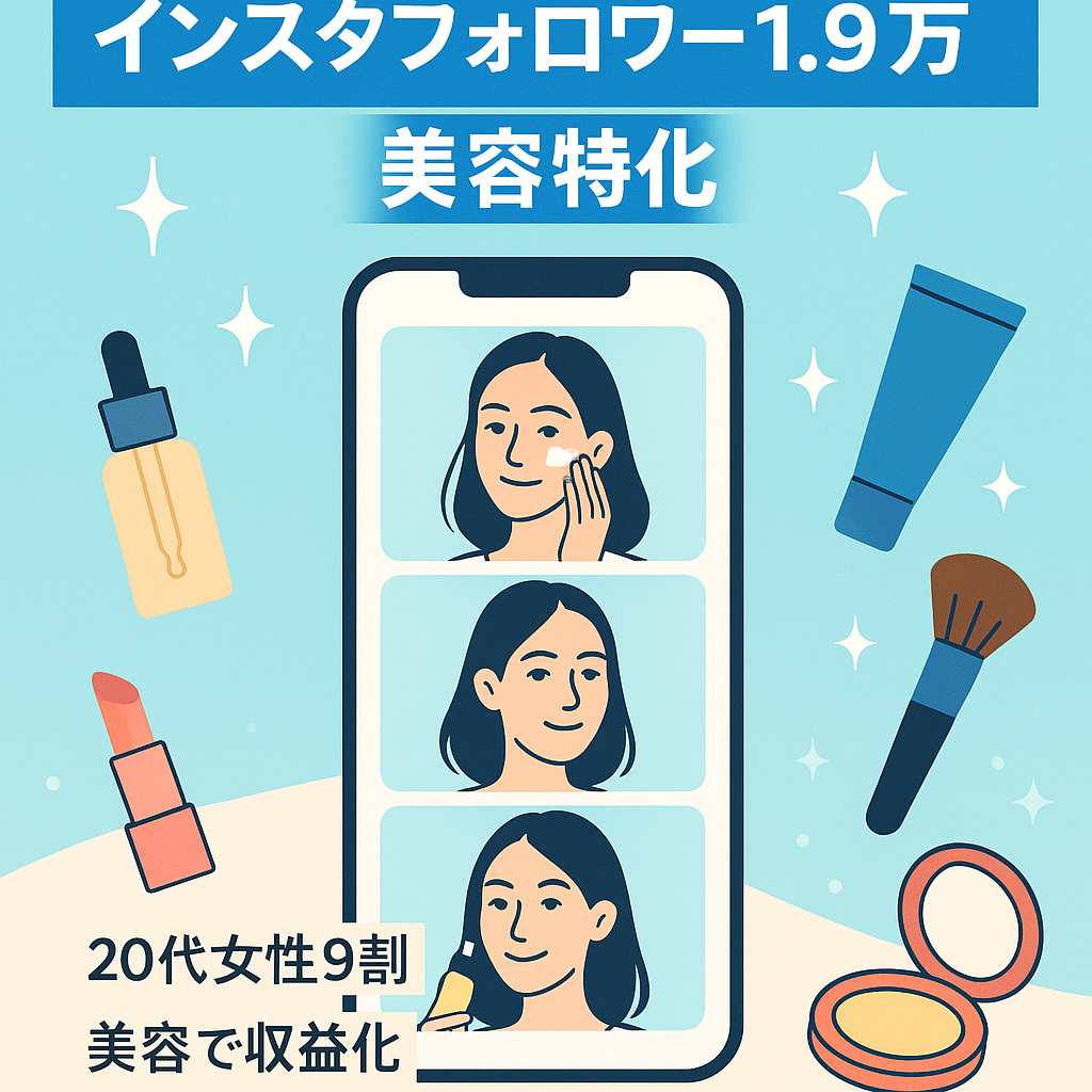 インスタフォロワー19000人超え！リポスト投稿・美容系ジャンル