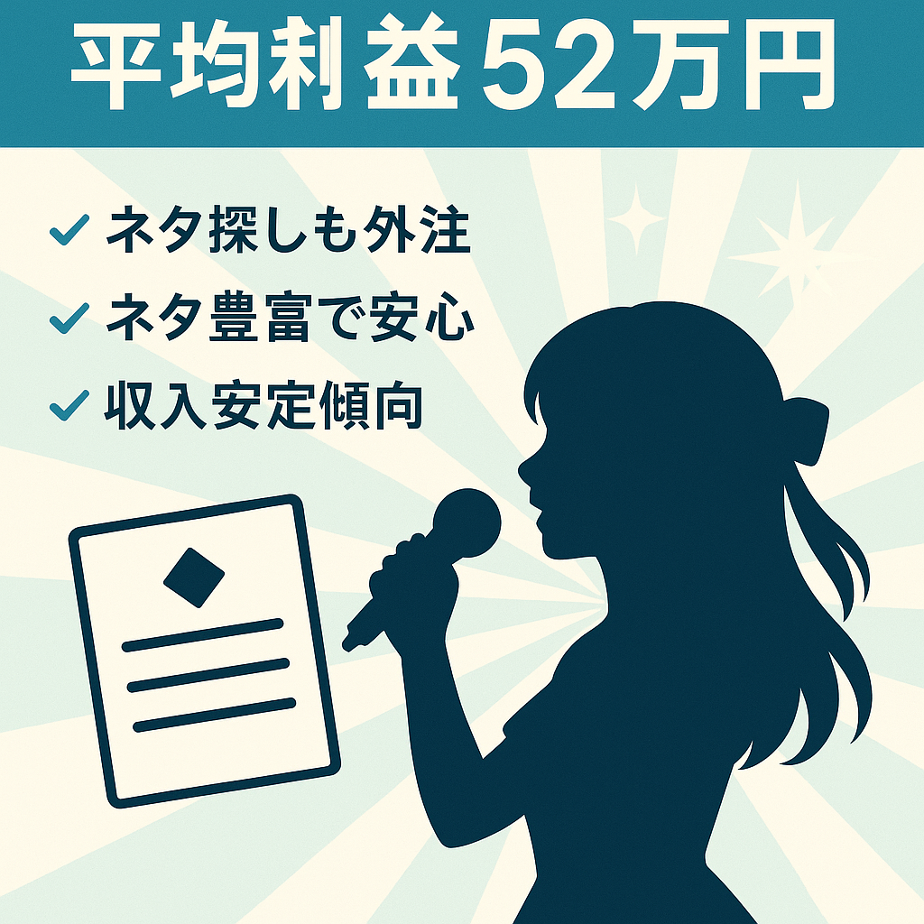 アイドル 坂道系 フル外注 平均利益52万円 人気チャンネル