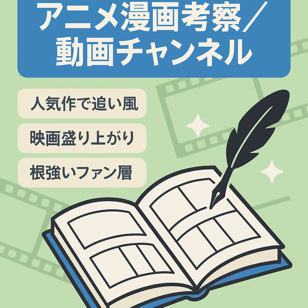 【最高月収130万円越え】人気アニメ・漫画の考察チャンネル
