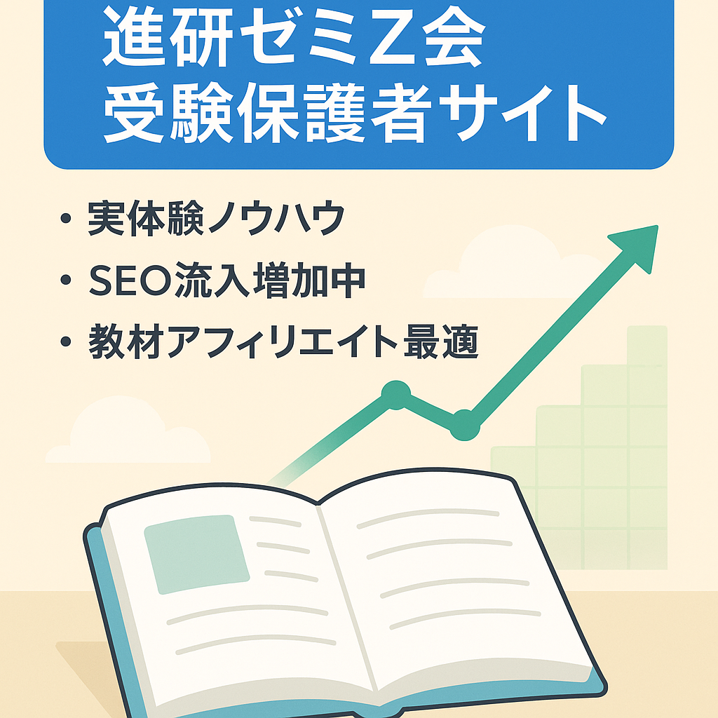 【運営歴2年4か月！】実体験を基にした進研ゼミ、Z会などに関する受験保護者向けサイト