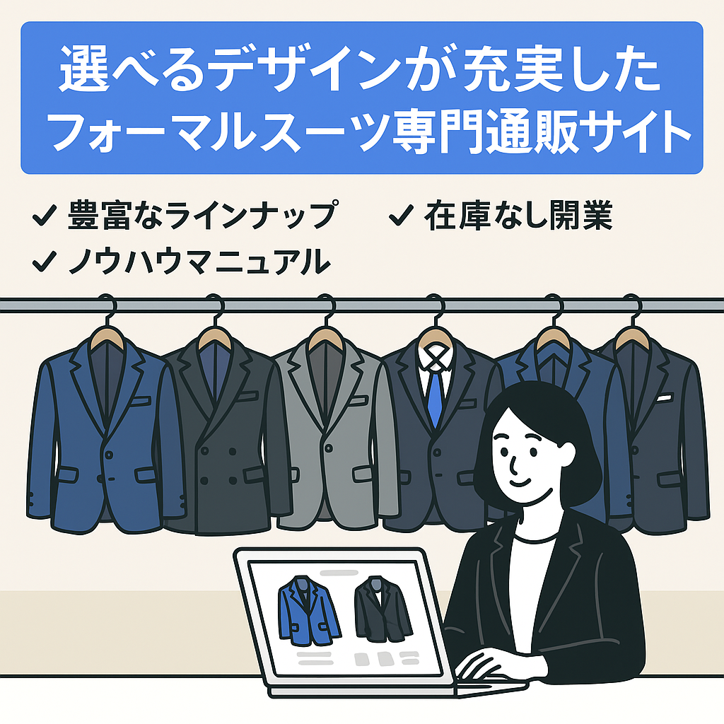 選べるデザインが充実したフォーマルスーツ専門通販サイト