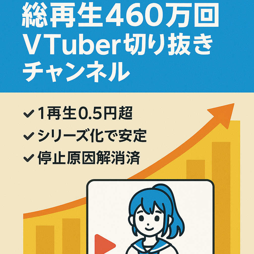 【動画わずか11本で総再生460万回】にじさんじ超人気グループ切り抜き 再生単価0.5円超の「高収益フォーミュラ」確立済みチャンネル