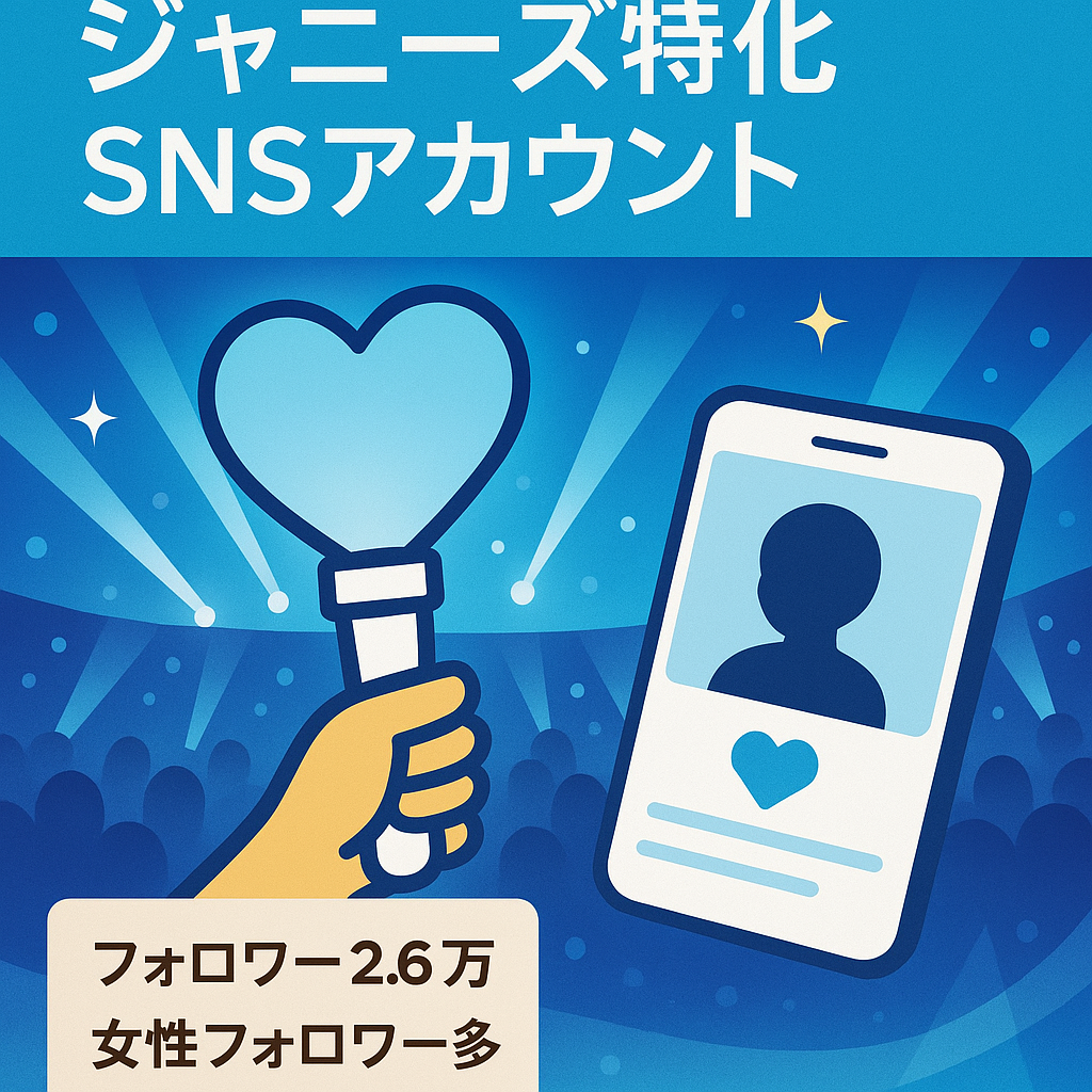 【フォロワー2.6万人】女性フォロワーがメイン！ジャニーズグループ特化アカウント(最近はリポスト中心)