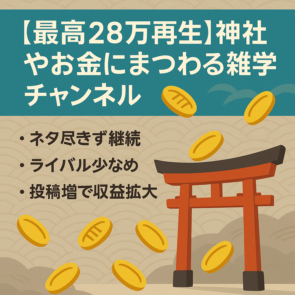 【最高28万再生】神社やお金にまつわる雑学チャンネル