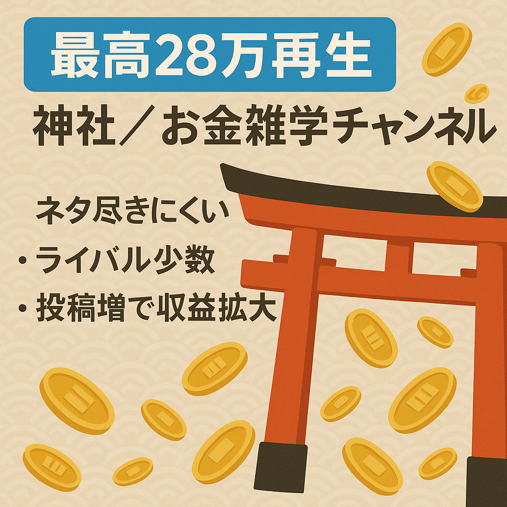 【最高28万再生】神社やお金にまつわる雑学チャンネル