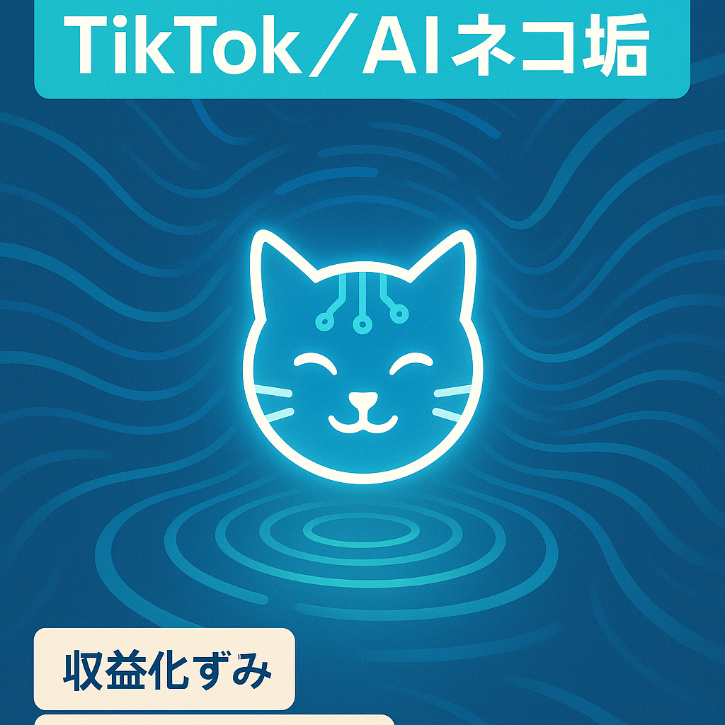 【フォロワー4.9万人:今流行りの生成AIネコ、TikTokアカウント】