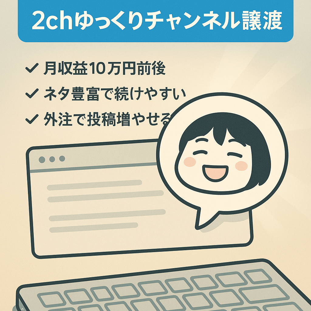 【早期売却希望、値下げ交渉OK】2ｃｈゆっくり解説チャンネルの譲渡【Ｙｏｕｔｕｂｅ】