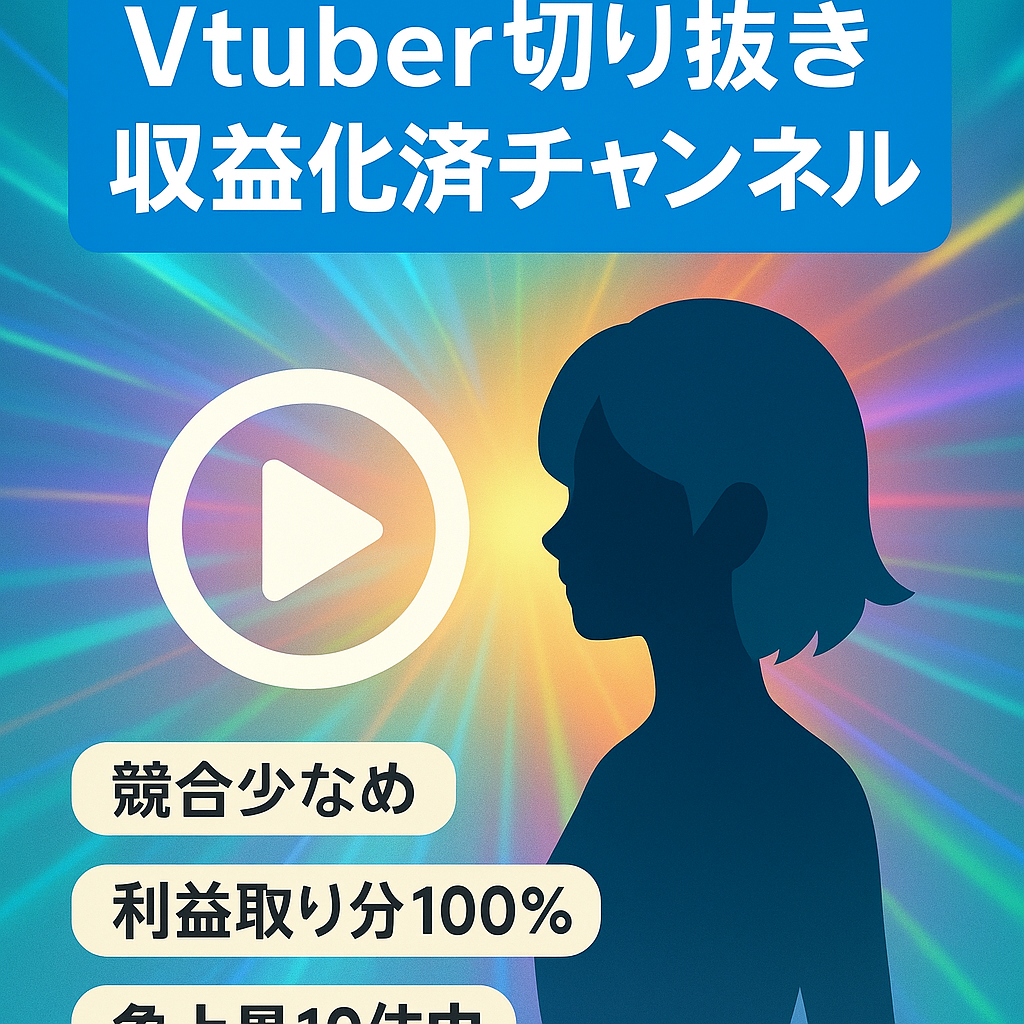【伸びしろあり】人気になりつつあるVtuberの切り抜きチャンネルです【収益化済み】