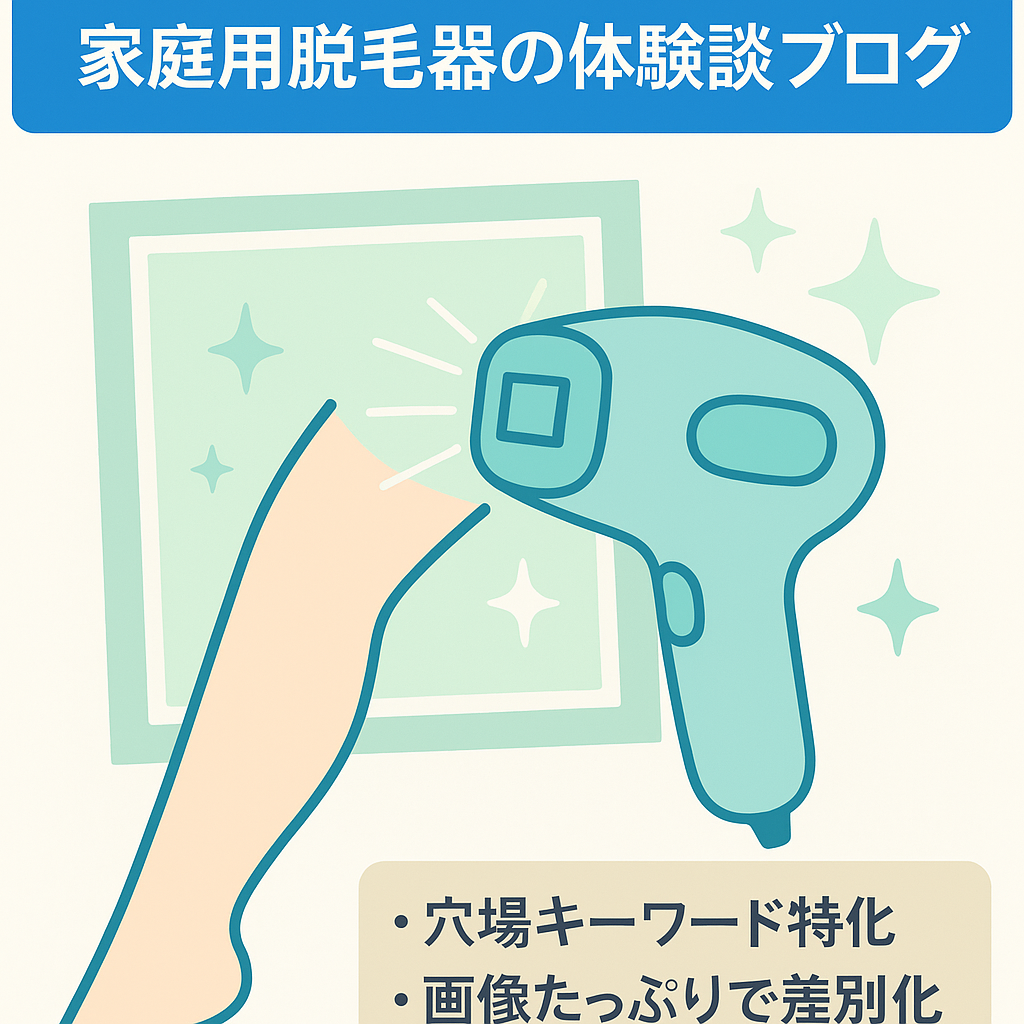 【オリジナル画像/写真多数！】家庭用脱毛器の体験談ブログ