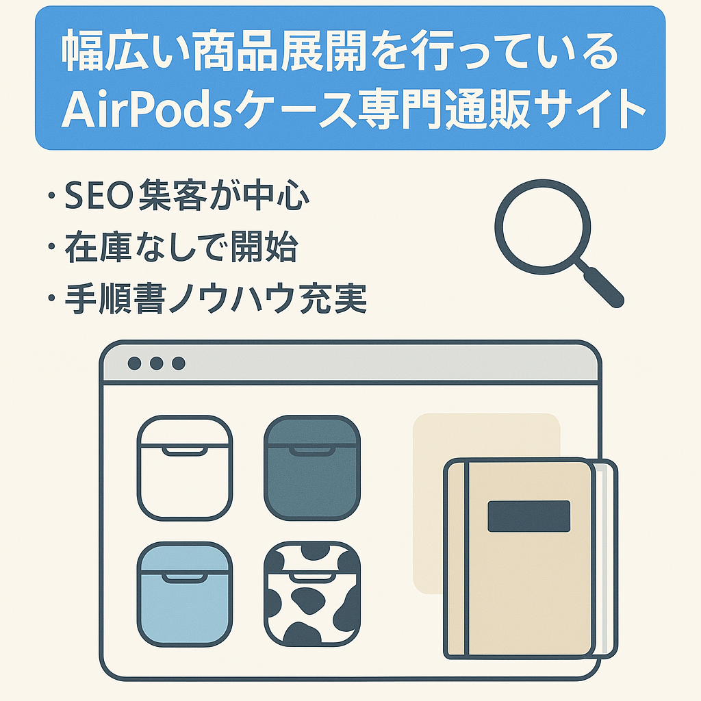 幅広い商品展開を行っているAirPodsケース専門通販サイト