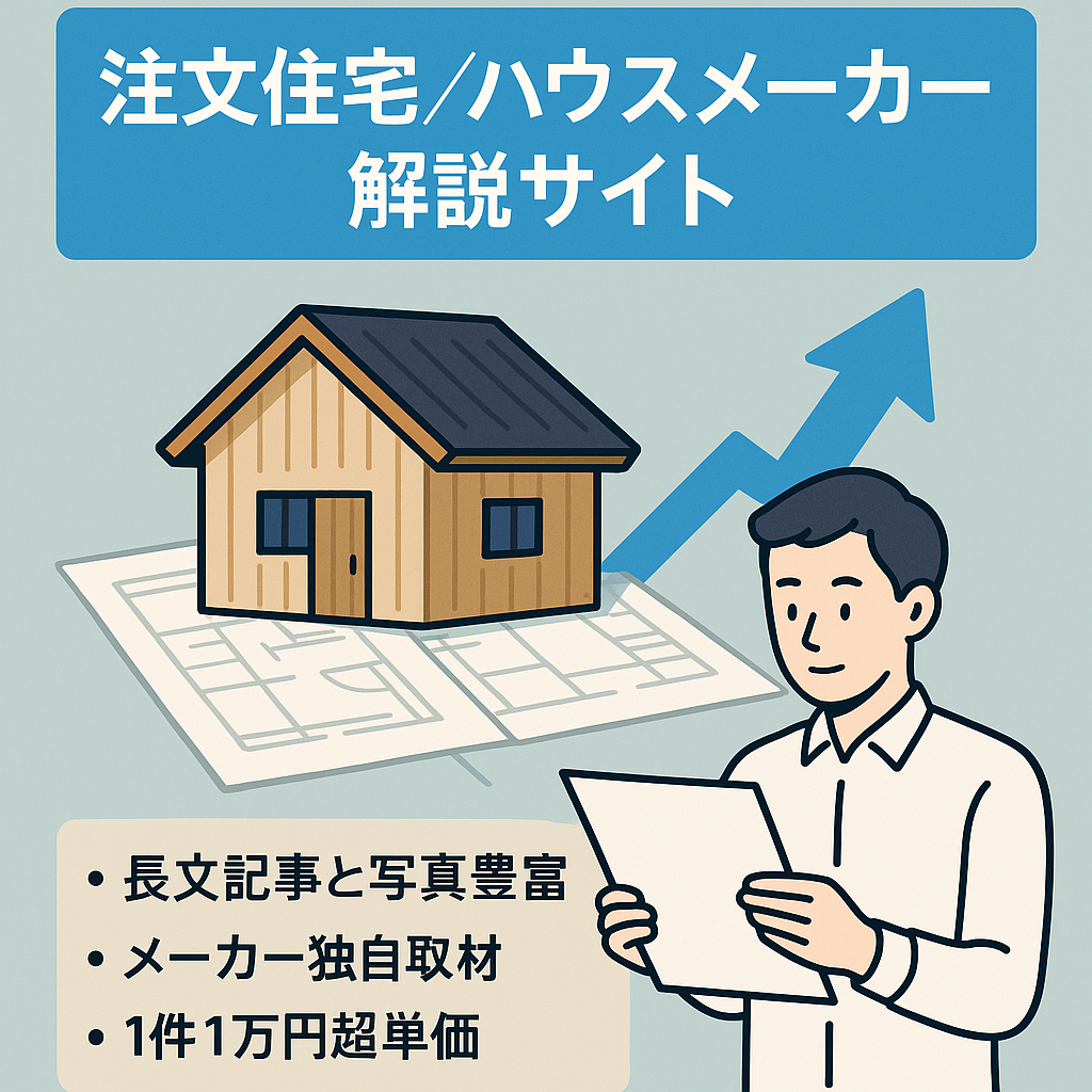 【アクセス右肩上がり】注文住宅・ハウスメーカーに関する解説サイト