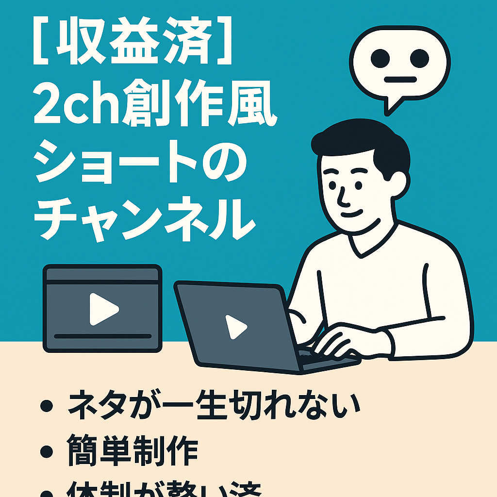 【収益済】2ch創作風ショートのチャンネル【簡単制作】