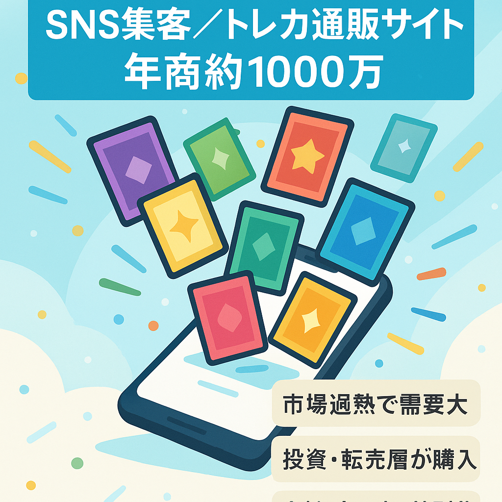 【トレカ×SNS集客 年売上約1000万】トレーディングカードゲームのECサイト