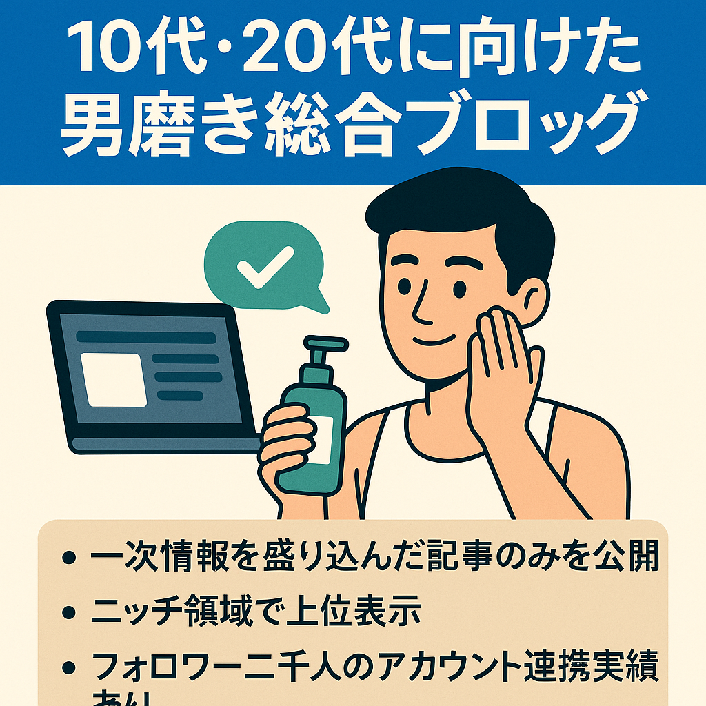 【全てオリジナルコンテンツ】10代・20代に向けた男磨き総合ブログ
