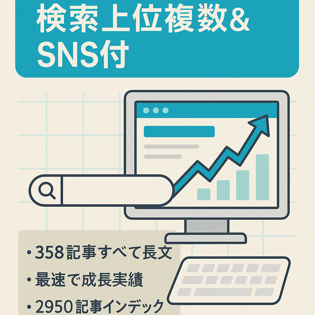 トレンドブログ最速で成長させました！検索上位も複数あります。SNSアカウント付き