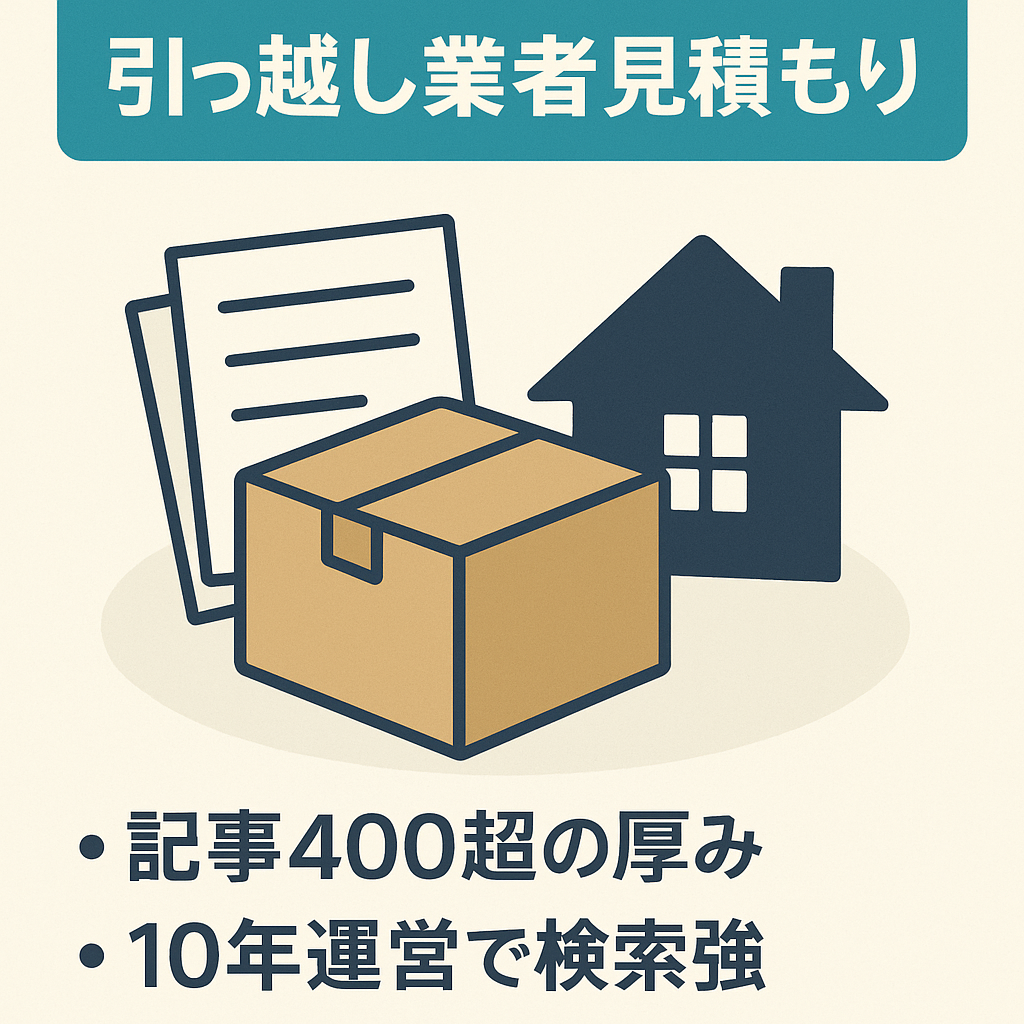 【400記事以上】引っ越し業者や一括見積もりなどについてのサイトです